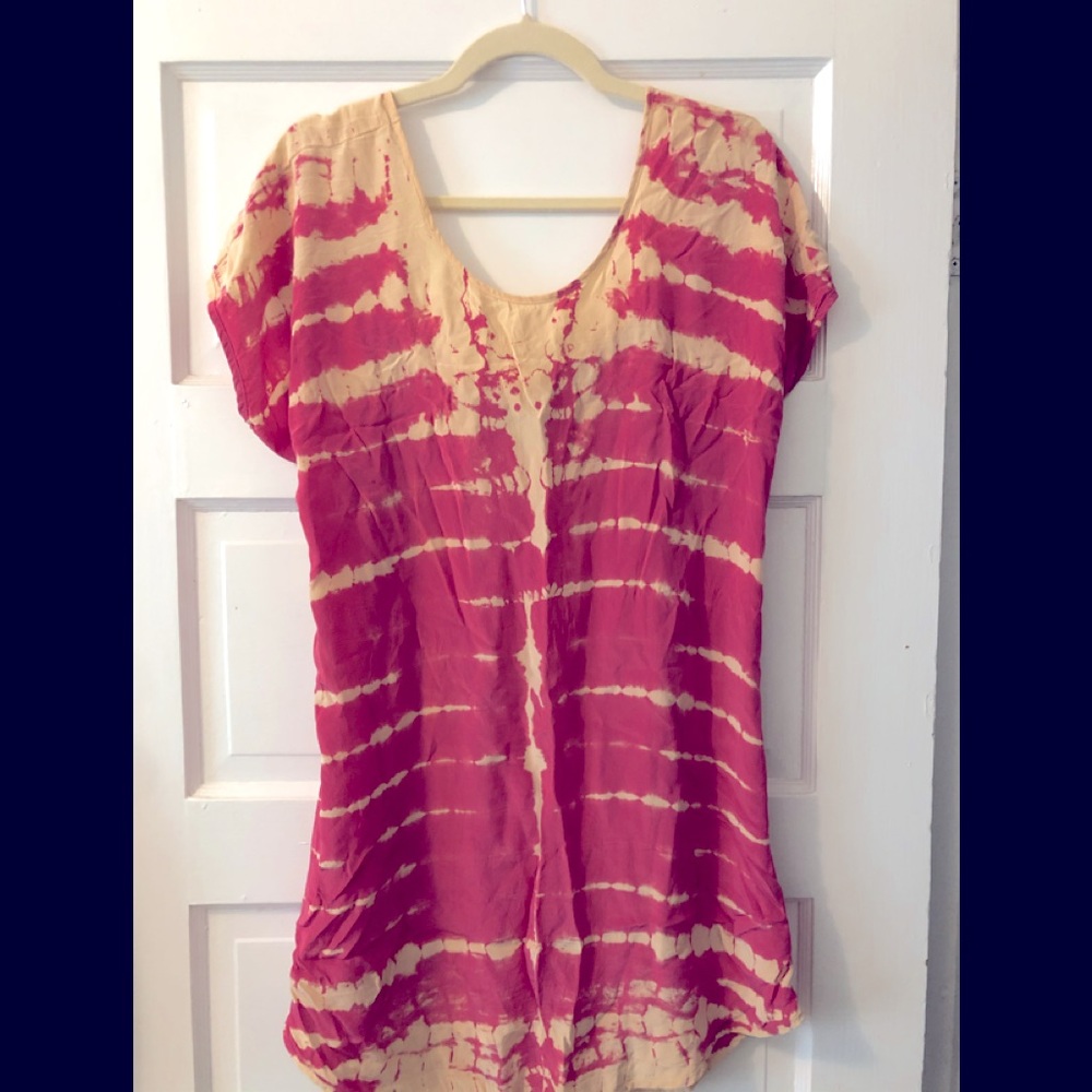 Silk tie dye dress 💗
